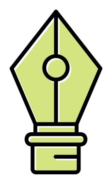 Basit kalem aracı simgesi, vektör illüstrasyonu