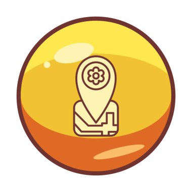 Yer Tutucu simgesinin vektör illüstrasyonu 