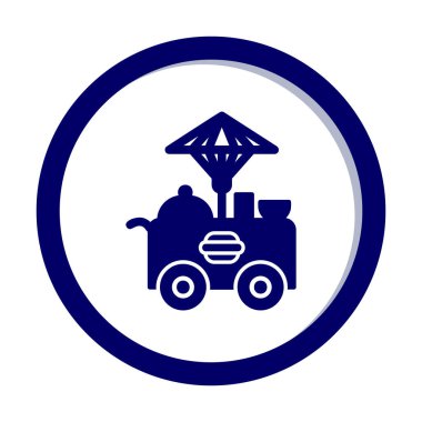 Gıda Oyalama Web simgesi, vektör illüstrasyonu 