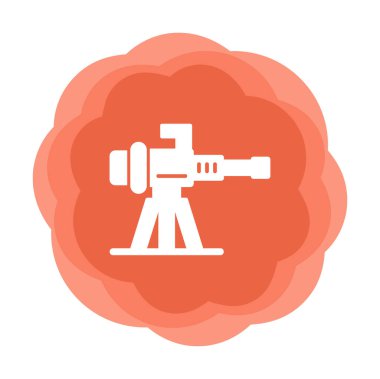 Makine Tüfeği vektör illüstrasyonu