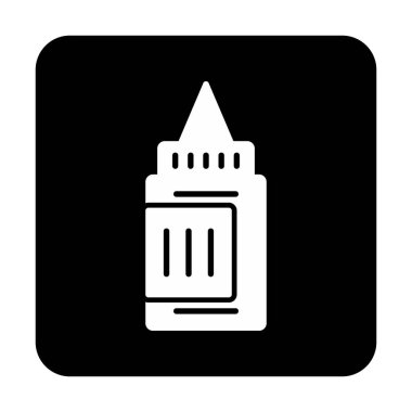 Boya tüpü. Web simgesi vektör illüstrasyonu  