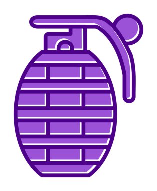 El bombası ağ simgesi, vektör illüstrasyonu