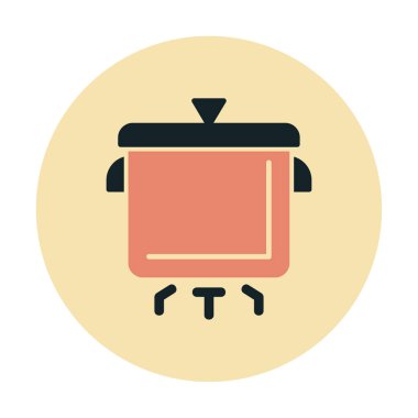 Pişirme vektörü düz simge. Pişirme Otu                   