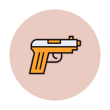 silah simgesi vektör illüstrasyonu