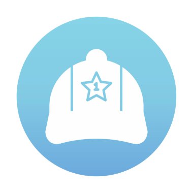 Bir numaralı simge ile kapağın vektör illüstrasyonu 