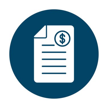 Alışveriş Faturası Vektör renk simgesi tasarımı 