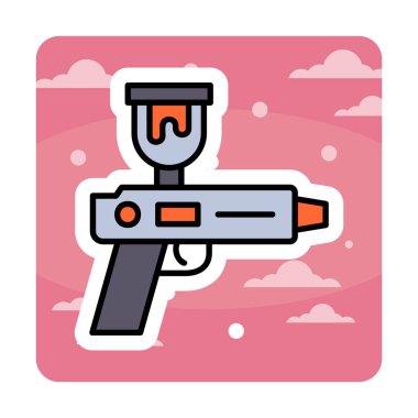 Spray Gun icon vector illustration
