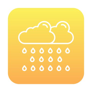 yağmur simgesi, vektör illüstrasyonu  