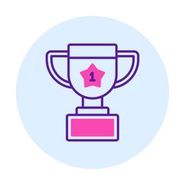 Basit kupa çizgisi vektör resimleme tasarımı