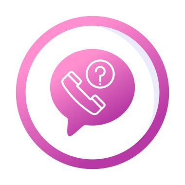 Basit kaçırılan çağrı simgesi, vektör illüstrasyonu