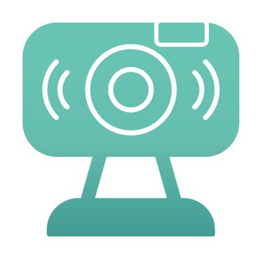 Web kamerası. Web simgesi basit illüstrasyon                   