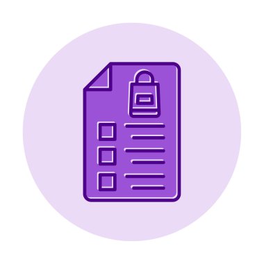 Alışveriş listesi simgesini, illüstrasyon vektör 