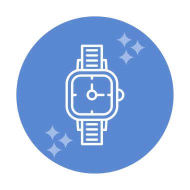 düz saat ikon vektör illüstrasyon tasarımı