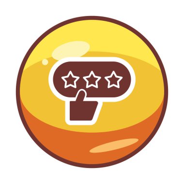 derecelendirme vektör simgesi, İyi İnceleme konsepti                         