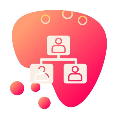 Basit ağ simgesi, vektör illüstrasyonu