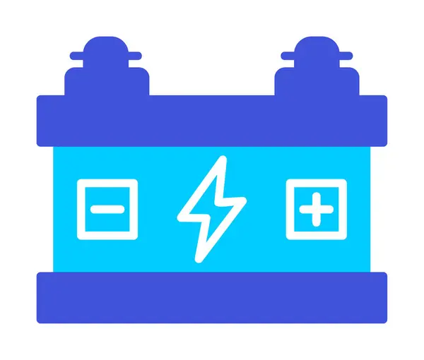 stock vector car battery icon. flat illustration of Accumulator sign vector icon for web.