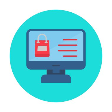 ekran simgesi, vektör illüstrasyonunu izle