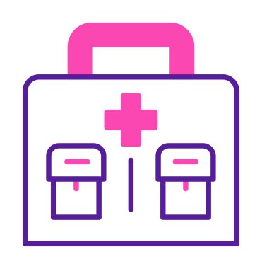 İlk yardım kiti vektör illüstrasyonu