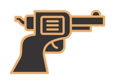 silah simgesi vektör illüstrasyonu