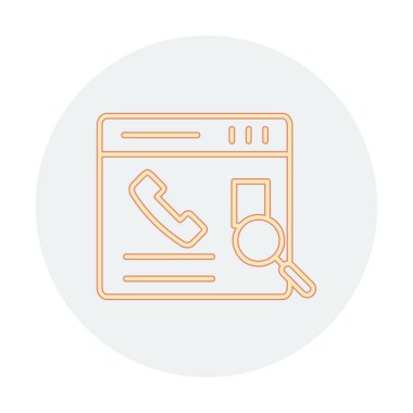 Kişinin vektör çizimi Modern simgeyi ara                            