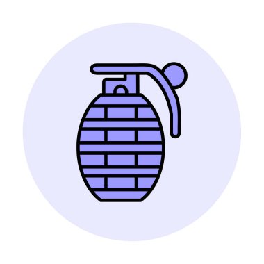 El bombası ağ simgesi, vektör illüstrasyonu