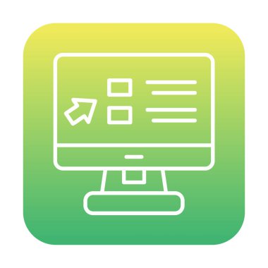 Basit Online Course Üniversitesi simgesi, vektör illüstrasyonu