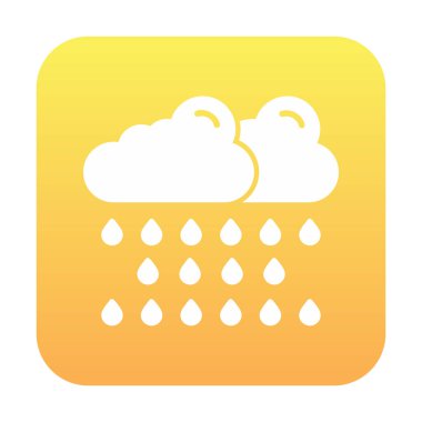 yağmur simgesi, vektör illüstrasyonu  