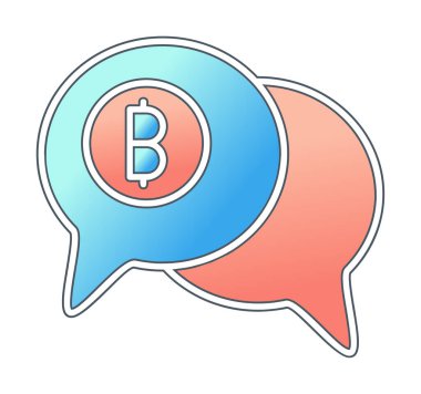 Dolar sembolü vektör çizimi tasarımı ile sohbet et 