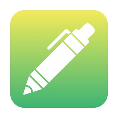 Kalem simgesi, vektör illüstrasyonu. düz tasarım biçimi 