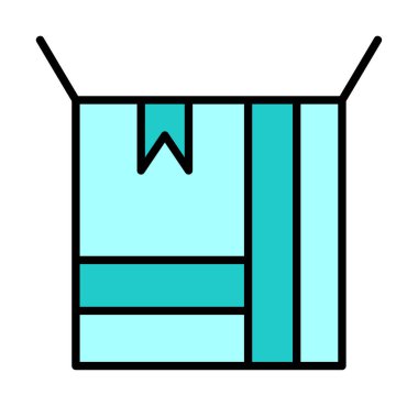 kutusu simgesini açın. vektör çizim                                      