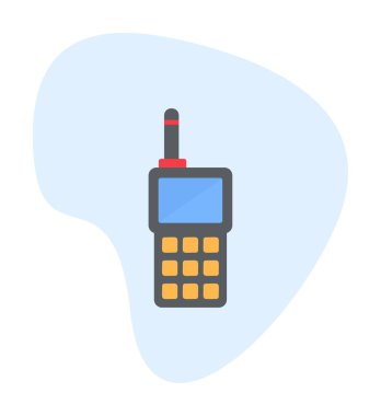 walkie talkie modern ikon vektör çizimi                                