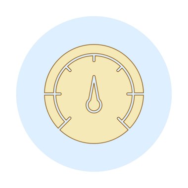 Hız göstergesi. Web simgesi basit tasarım 