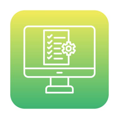 Proje Yönetimi simge vektör çizim