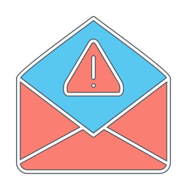 Basit çöp posta harfi simgesi, vektör illüstrasyonu