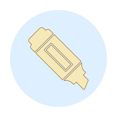 İşaretleyici. Web simgesi basit illüstrasyon                       