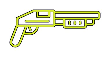 Pompalı düz simge, vektör illüstrasyonu