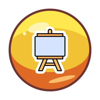 Resim yapmak. Web simgesi basit illüstrasyon