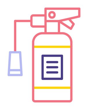 Yangın söndürme simgesinin vektör çizimi                            