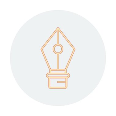 Basit kalem aracı simgesi, vektör illüstrasyonu