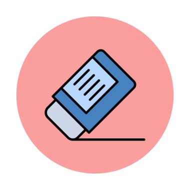 silgi simgesi, vektör illüstrasyonu basit tasarım