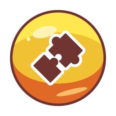 Bulmaca simgesi izole edildi. iş vektörü illüstrasyon tasarım şablonu