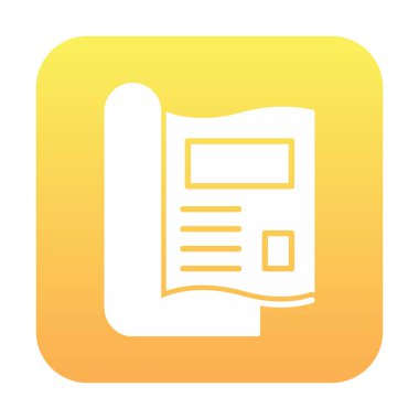 dergi simgesi, vektör illüstrasyonu basit tasarım