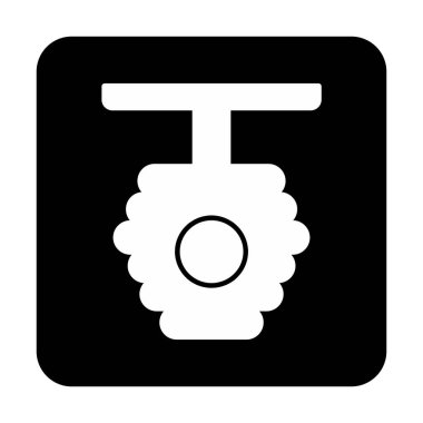 Arı kovanı simgesi vektör illüstrasyonu