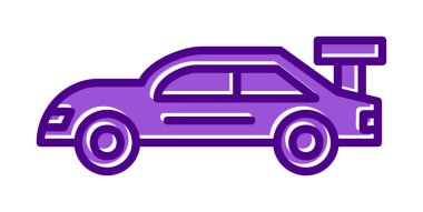 Modern Yarış Arabası simgesi, vektör illüstrasyon tasarımı