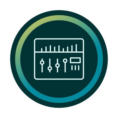 Modern Ses Karıştırıcı simgesinin vektör çizimi              