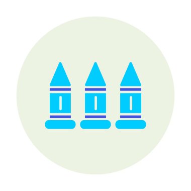 Askeri silah mermileri vektör ikonu. Sembol, logo çizimi. Vektör grafikleri 