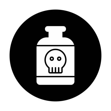 Basit Toksin simgesi, vektör illüstrasyonu