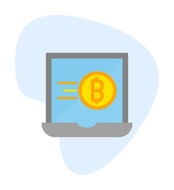 dizüstü bilgisayar simgesi, vektör illüstrasyonu basit tasarım