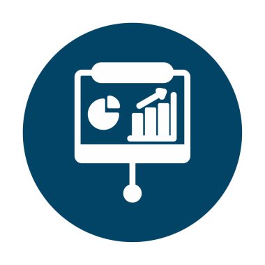 Sunum, iş istatistikleri ve pasta grafik ikonlu veri analizleri. iş analizleri, analizler, istatistikler, pasta grafiği