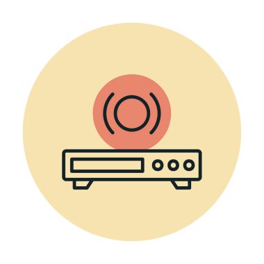 CD çalar simge vektör çizim